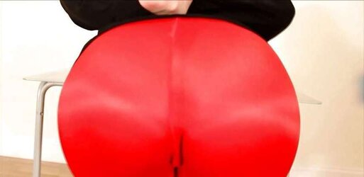 Giant Donk Damsel Sheer Tights Satin Micro-Skirt Latex Screens