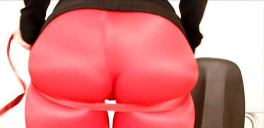 Giant Donk Damsel Sheer Tights Satin Micro-Skirt Latex Screens