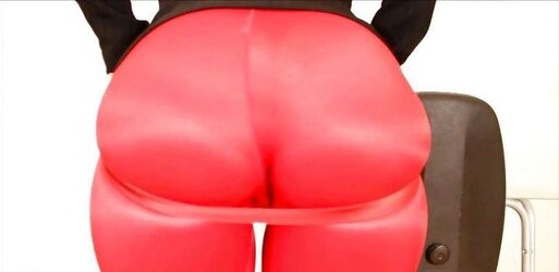 Giant Donk Damsel Sheer Tights Satin Micro-Skirt Latex Screens