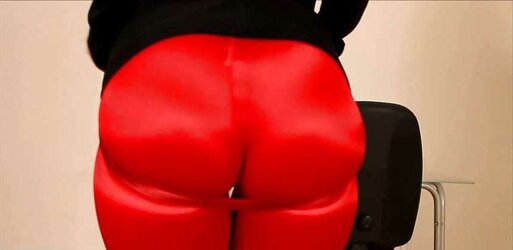 Giant Donk Damsel Sheer Tights Satin Micro-Skirt Latex Screens