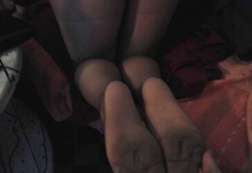 Calze collant della fidanzata porca.
