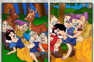 Blanche-neige and snow white