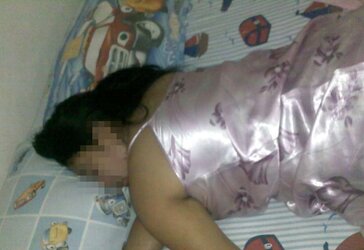 Nightie satin bang-out