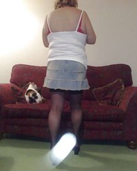 Ebony pantyhose
