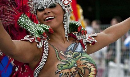 Brazilian carnival ladies