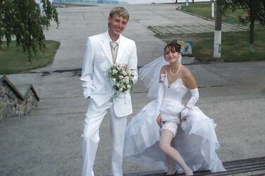 Hochzeit in Nylons
