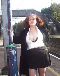 Christine at the station