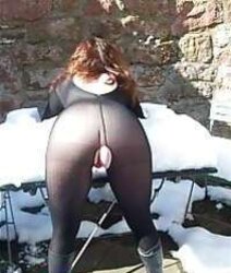 Nackt im Schnee