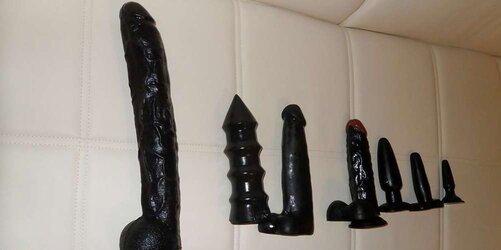 Ass-Fuck gape faux-cock