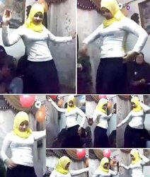 Dancing-hijab niqab jilbab arab turbanli tudung pakimallu(two