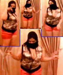 Dancing-hijab niqab jilbab arab turbanli tudung pakimallu(two