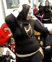 Dancing-hijab niqab jilbab arab turbanli tudung pakimallu(two