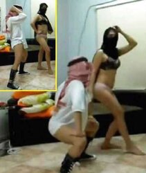 Dancing-hijab niqab jilbab arab turbanli tudung pakimallu(two
