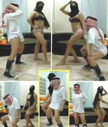 Dancing-hijab niqab jilbab arab turbanli tudung pakimallu(two