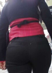 Street slimy ARSE inexperienced voyeur