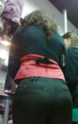 Street slimy ARSE inexperienced voyeur