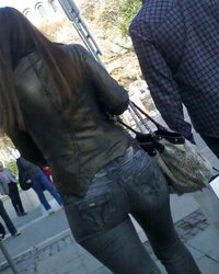 Street slimy ARSE inexperienced voyeur