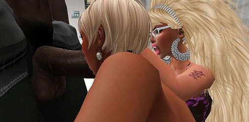 Light-Haired German Barbies Tear Up Yam-Sized Ebony Meatpipe