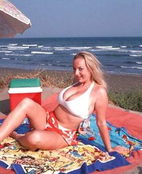 Huge-Titted Beach Poser