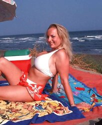 Huge-Titted Beach Poser