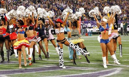 White cheerleaders