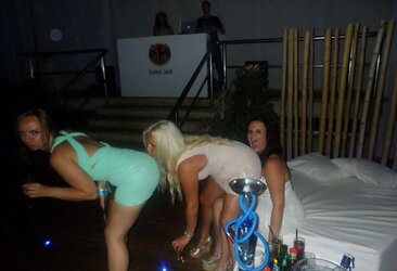 Chubby slags seren,amy,charlotte and vicky holiday photos