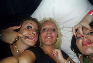 Chubby slags seren,amy,charlotte and vicky holiday photos
