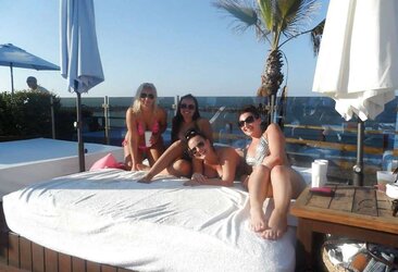 Chubby slags seren,amy,charlotte and vicky holiday photos