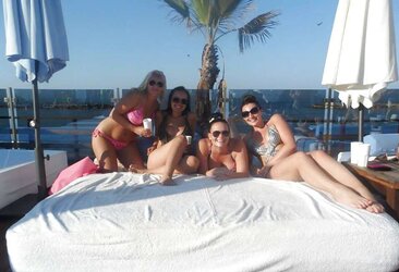 Chubby slags seren,amy,charlotte and vicky holiday photos