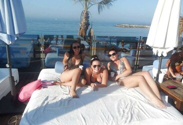 Chubby slags seren,amy,charlotte and vicky holiday photos