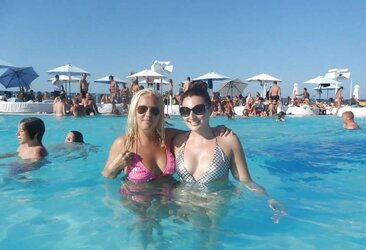 Chubby slags seren,amy,charlotte and vicky holiday photos