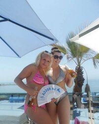 Chubby slags seren,amy,charlotte and vicky holiday photos