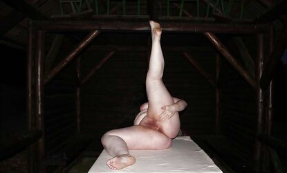 Enormous titted mature-chubby gals stretch their cool naked gams