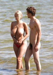 Huge Beach Tits
