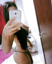 In front a mirror