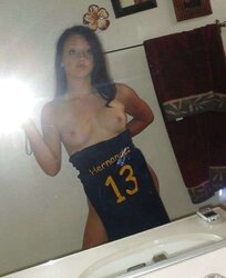 In front a mirror