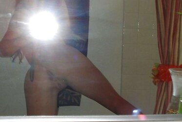 In front a mirror