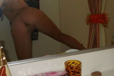 In front a mirror