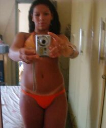 In front a mirror