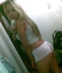 In front a mirror