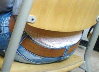 Fledgling g-string glimpses, slides and bootie.