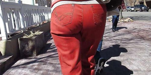 German Mature Street Ass