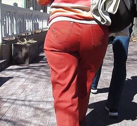 German Mature Street Ass