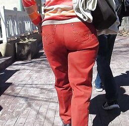 German Mature Street Ass