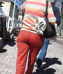 German Mature Street Ass
