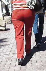 German Mature Street Ass