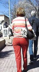 German Mature Street Ass