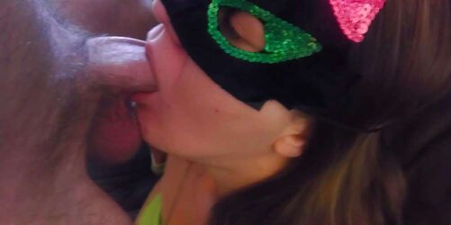 Wife update..she enjoys to deep-throat salami