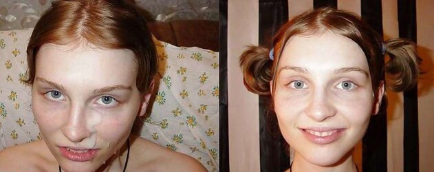 Just Before And After Facials !
