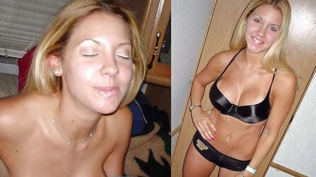 Just Before And After Facials !